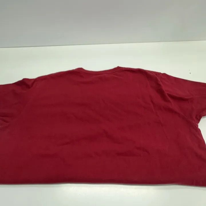 Balenciaga Balenciaga Red Logo Short Sleeve T-Shirt Size US L / EU 52-54 / 3 - 13 Thumbnail