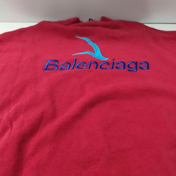 Balenciaga Balenciaga Logo Embroidered Long Sleeve T-Shirt Size US L / EU 52-54 / 3 - 5 Thumbnail