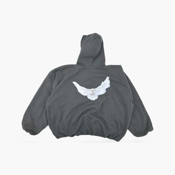 Balenciaga YEEZY Dove Hoodie with Logo and Animal Print Size US L / EU 52-54 / 3 - 3 Thumbnail