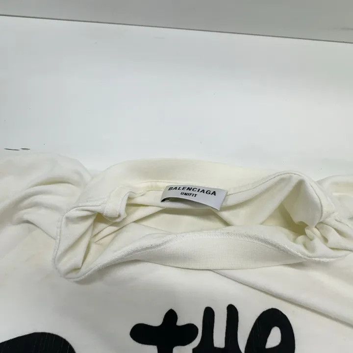 Balenciaga Balenciaga FW21 White Printed T-Shirt Size US S / EU 44-46 / 1 - 7 Thumbnail