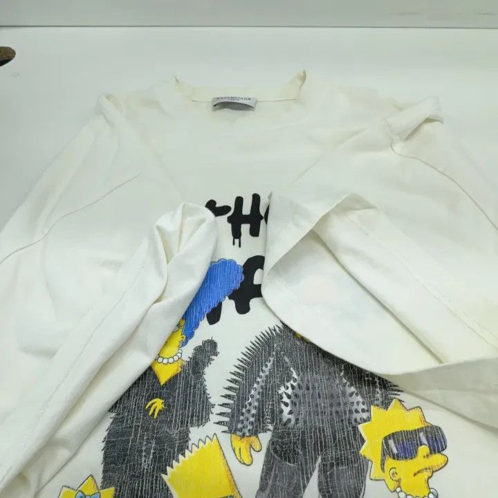 Balenciaga Balenciaga FW21 White Printed T-Shirt Size US S / EU 44-46 / 1 - 10 Thumbnail