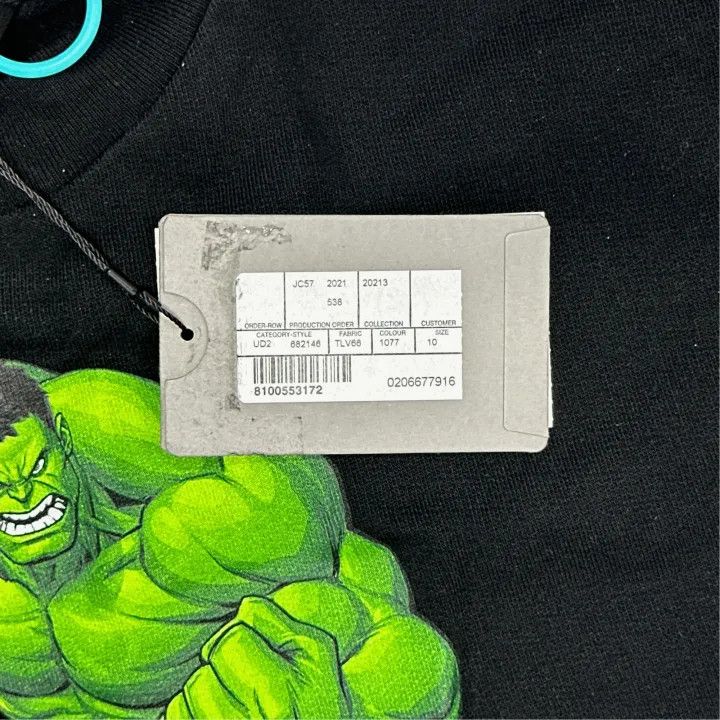 Balenciaga Balenciaga SS24 Hulk Graphic Black Sweatshirt Size US M / EU 48-50 / 2 - 2 Thumbnail