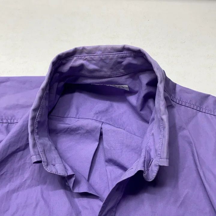 Balenciaga Balenciaga Casual Long Sleeve Shirt in Purple Size US S / EU 44-46 / 1 - 8 Thumbnail