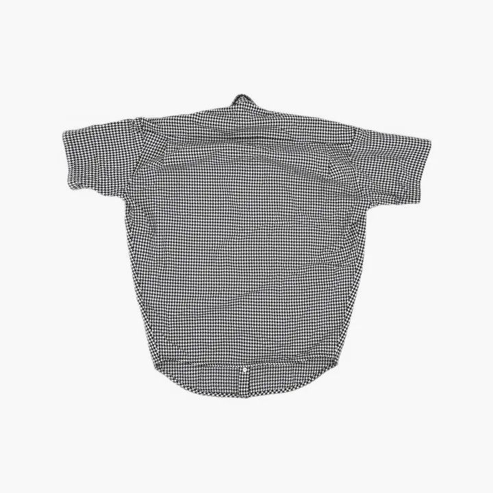 Balenciaga Balenciaga Houndstooth Logo Short Sleeve Shirt Size US XXS / EU 40 - 3 Thumbnail