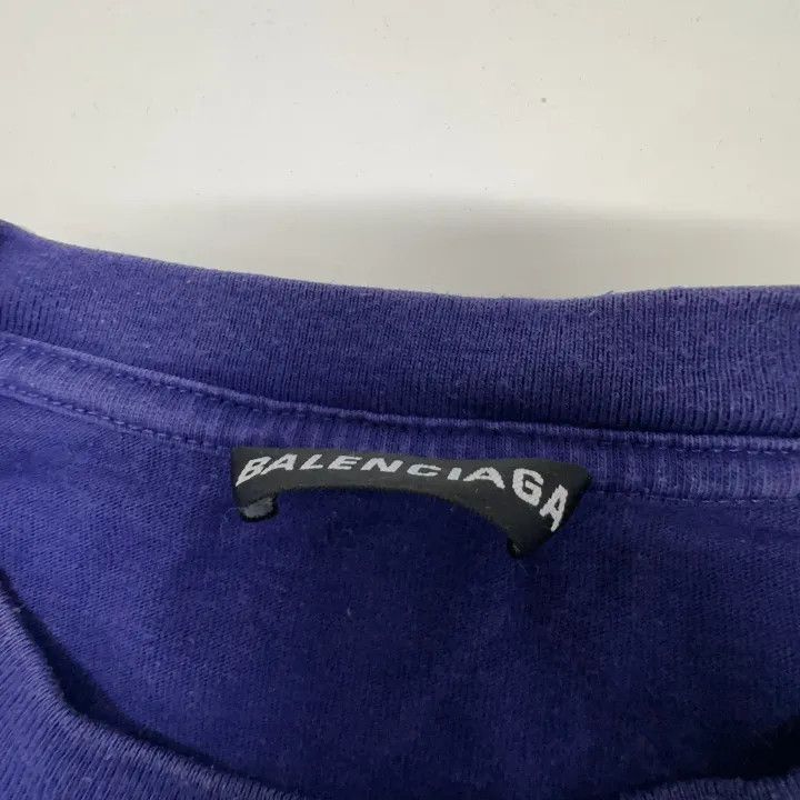 Balenciaga Balenciaga Logo Blue T-shirt for Men Size US L / EU 52-54 / 3 - 6 Thumbnail