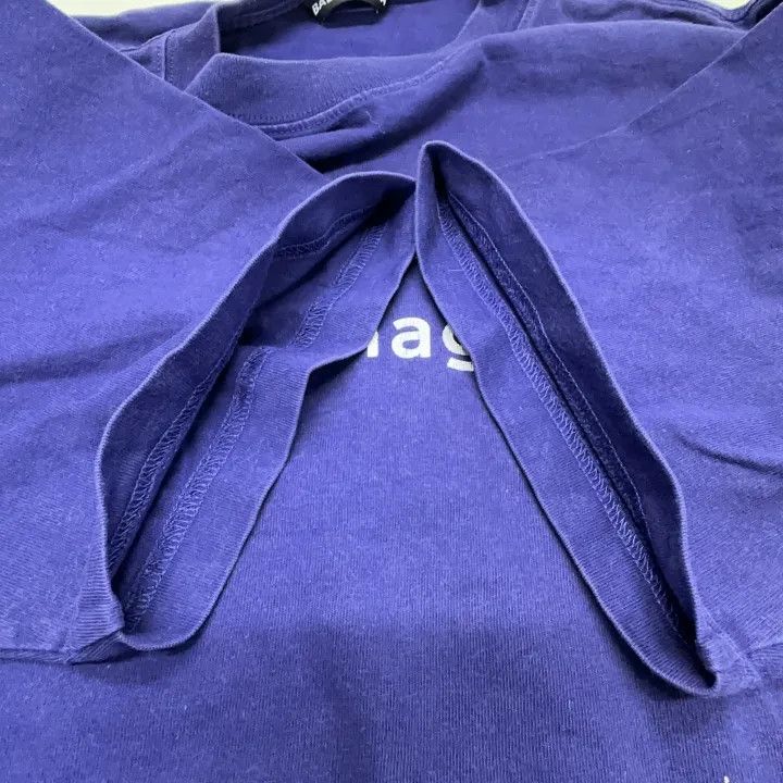 Balenciaga Balenciaga Logo Blue T-shirt for Men Size US L / EU 52-54 / 3 - 8 Thumbnail