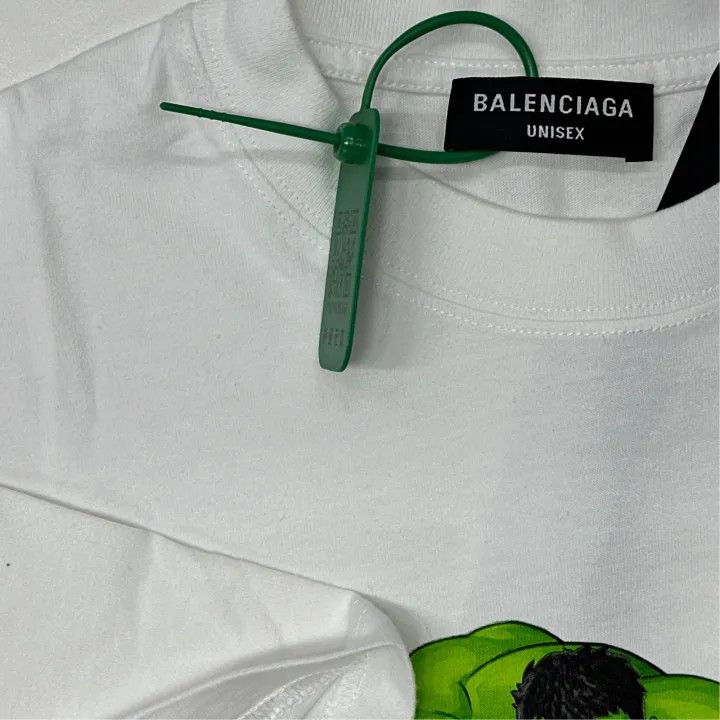 Balenciaga Balenciaga Hulk Graphic Short Sleeve T-Shirt Size US XXS / EU 40 - 2 Thumbnail