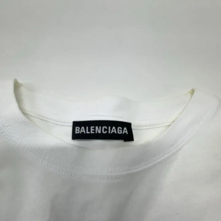 Balenciaga Balenciaga Classic Logo White T-shirt for Men Size US S / EU 44-46 / 1 - 6 Thumbnail