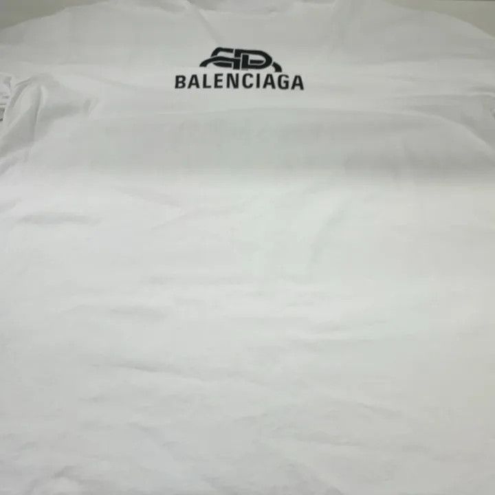 Balenciaga Balenciaga Classic Logo White T-shirt for Men Size US S / EU 44-46 / 1 - 10 Thumbnail