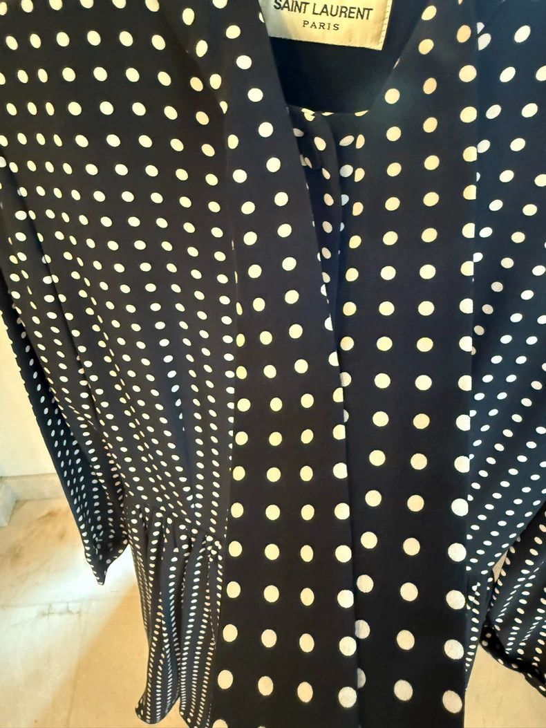 Saint Laurent Paris Saint Laurent Polka Dot Dress Size 34 Size US M / EU 48-50 / 2 - 3 Thumbnail