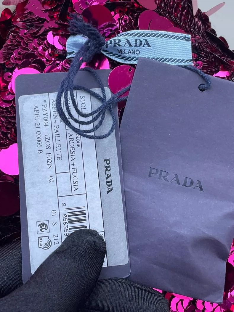 Prada Prada Sequin Faux Fur Shawl Wrap-dmc Size US M / EU 48-50 / 2 - 6 Thumbnail