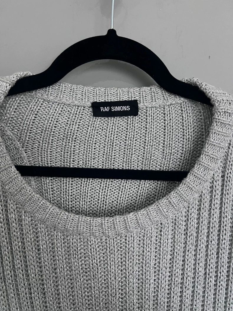 Raf Simons Silver Shiny Sweater by Raf Simons 2019 Size US M / EU 48-50 / 2 - 3 Thumbnail