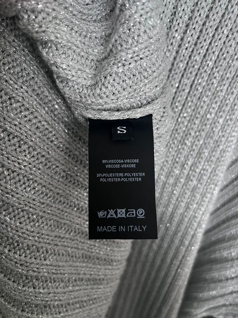 Raf Simons Silver Shiny Sweater by Raf Simons 2019 Size US M / EU 48-50 / 2 - 4 Thumbnail