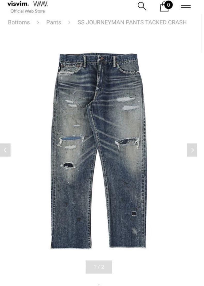 Visvim VISVIM Journeyman Pants with Floral Patch Detail Size US 26 / EU 42 - 7 Thumbnail