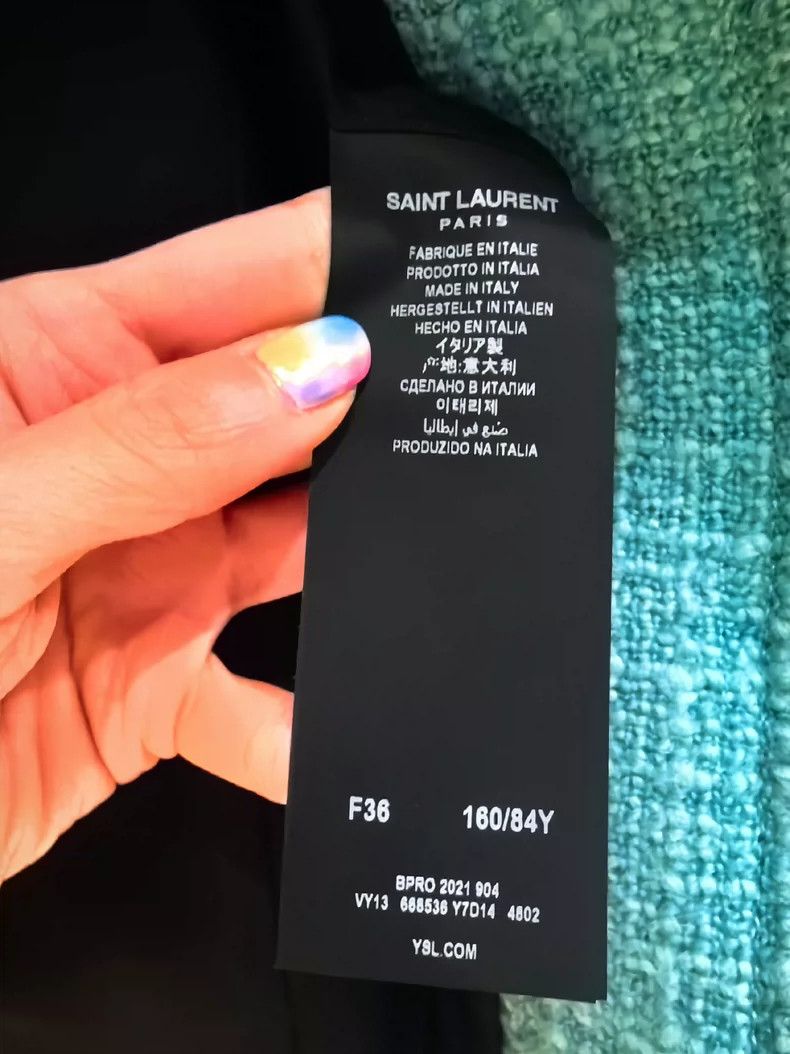 Yves Saint Laurent Limited Edition YSL Blazer in Light Blue Size US M / EU 48-50 / 2 - 4 Thumbnail