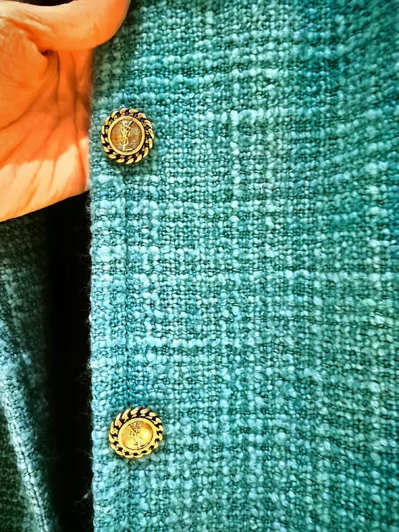 Yves Saint Laurent Limited Edition YSL Blazer in Light Blue Size US M / EU 48-50 / 2 - 2 Thumbnail