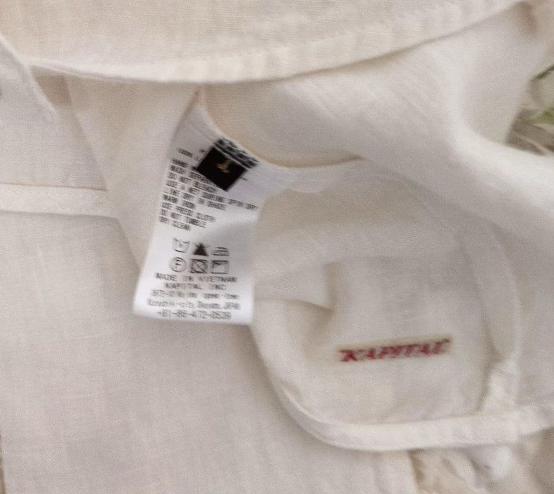 Kapital Rare Embroidered Linen Hooded Jacket Size US M / EU 48-50 / 2 - 3 Thumbnail