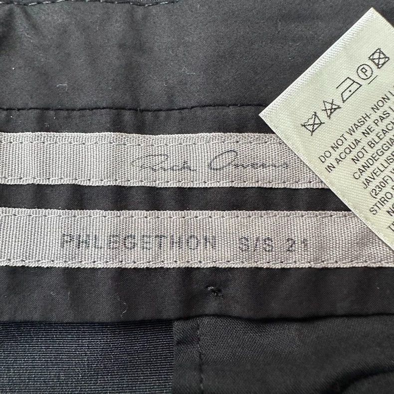 Rick Owens Rick Owens Black Cropped Pants for Men Size US 31 - 4 Thumbnail