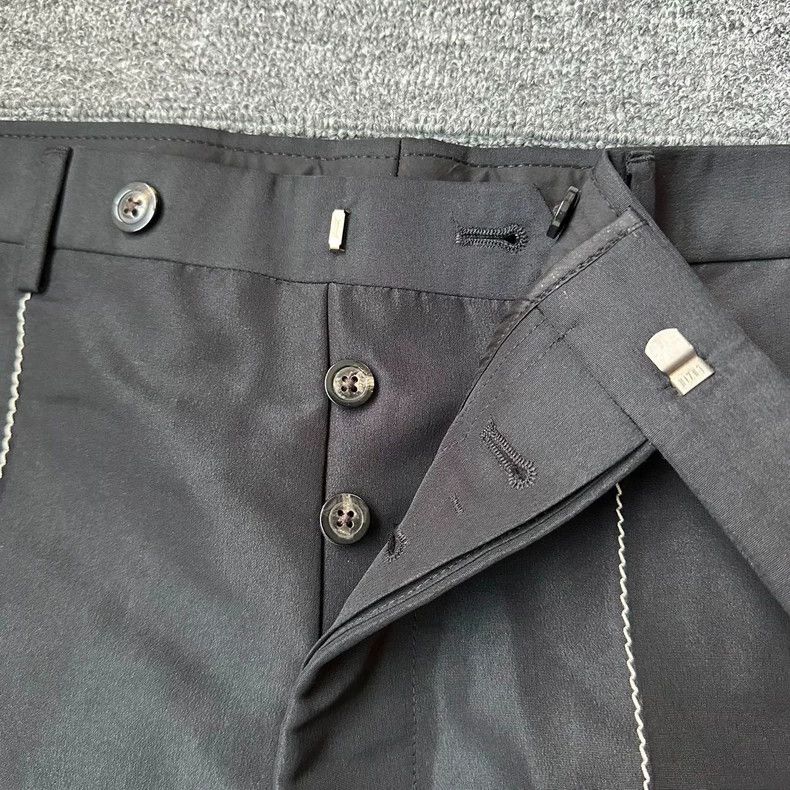 Rick Owens Rick Owens Black Cropped Pants for Men Size US 31 - 3 Thumbnail