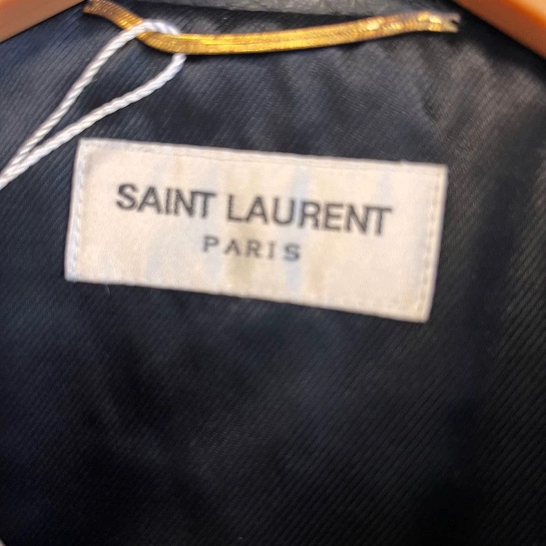 Saint Laurent Paris Studded Black Leather Biker Jacket Size US M / EU 48-50 / 2 - 4 Thumbnail
