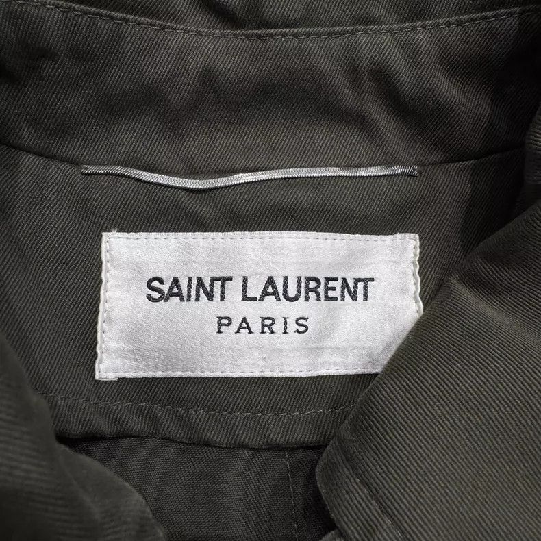 Yves Saint Laurent SLP Workwear Cape Oversized Green Size US M / EU 48-50 / 2 - 3 Thumbnail