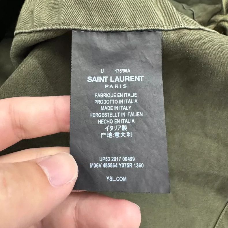 Yves Saint Laurent SLP Workwear Cape Oversized Green Size US M / EU 48-50 / 2 - 4 Thumbnail