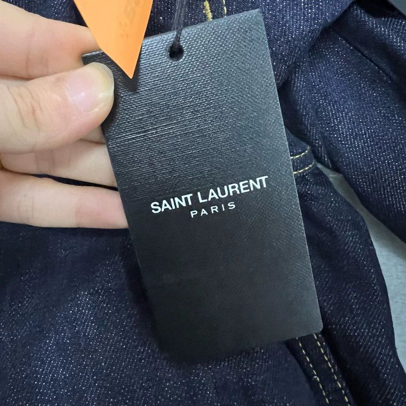 Saint Laurent Paris Saint Laurent Dark Blue Denim Pants Size 25 Size US 26 / EU 42 - 5 Thumbnail
