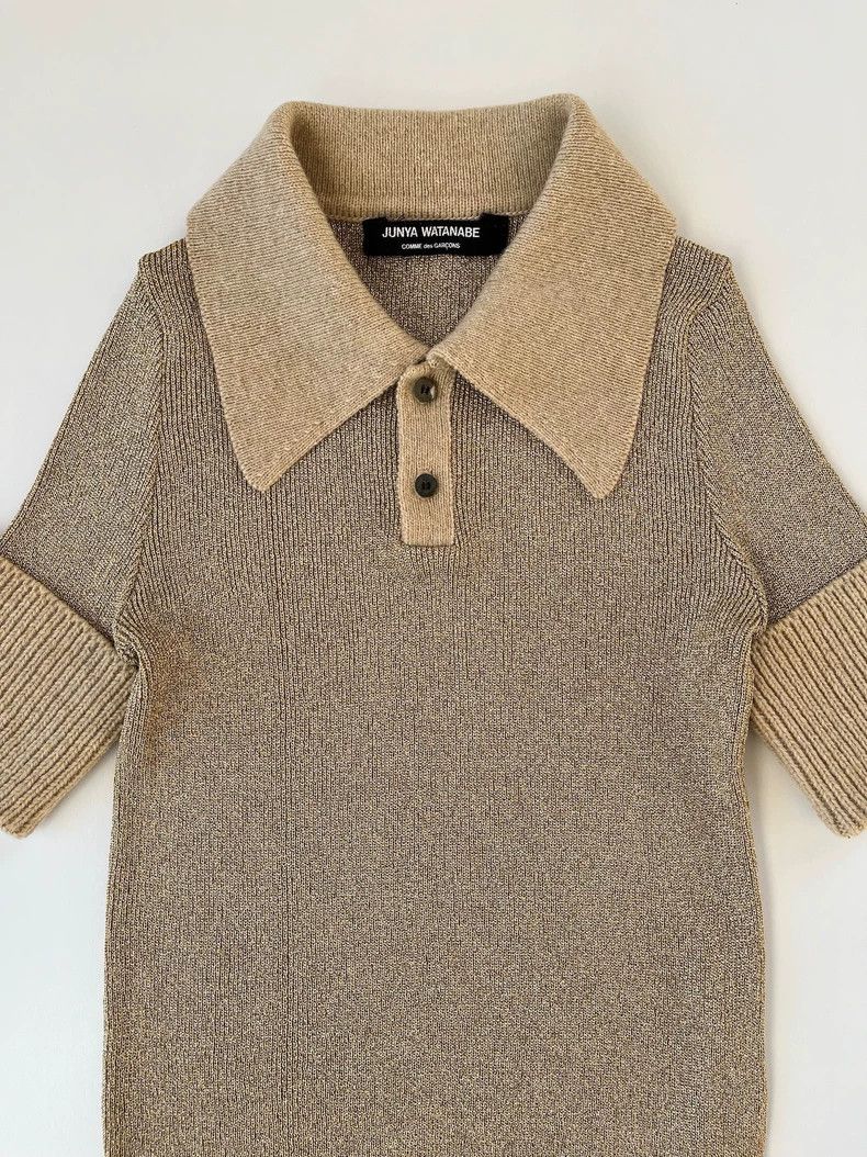 Junya Watanabe JUNYA WATANABE Knit Shirt with Large Collar Size US M / EU 48-50 / 2 - 2 Thumbnail