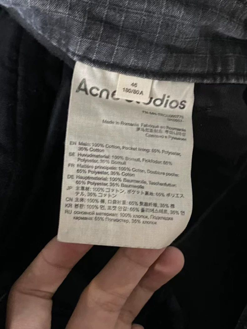 Acne Studios Acne Studios Black Denim Cargo Pants Shorts Size US 31 - 8 Thumbnail