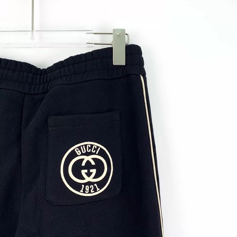 Gucci gucci black striped logo embroidered pants-dmc Size US 32 / EU 48 - 5 Thumbnail