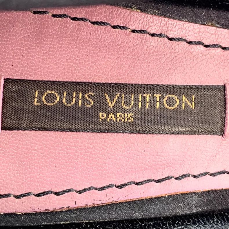 Louis Vuitton louis vuitton black bow peep-toe high heels-dmc Size US 6 / IT 36 - 7 Thumbnail