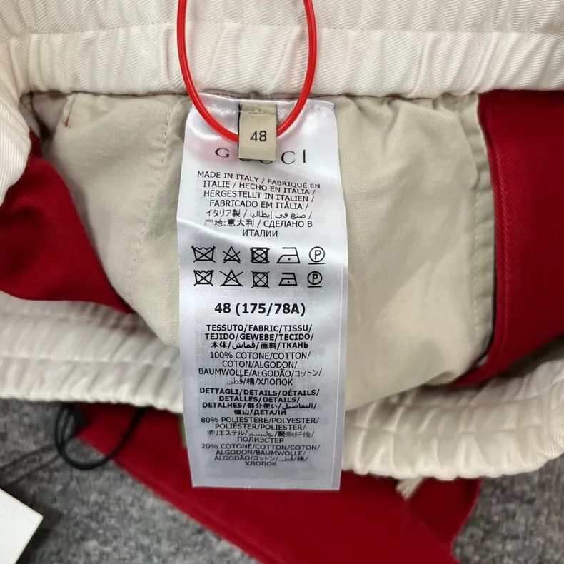 Gucci gucci red and white striped sports pants-dmc Size US 31 - 7 Thumbnail