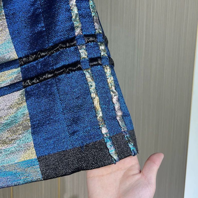 Dior dior blue plaid skirt size 36-dmc Size US 36 / EU 52 - 3 Thumbnail