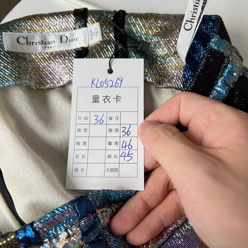 Dior dior blue plaid skirt size 36-dmc Size US 36 / EU 52 - 5 Thumbnail