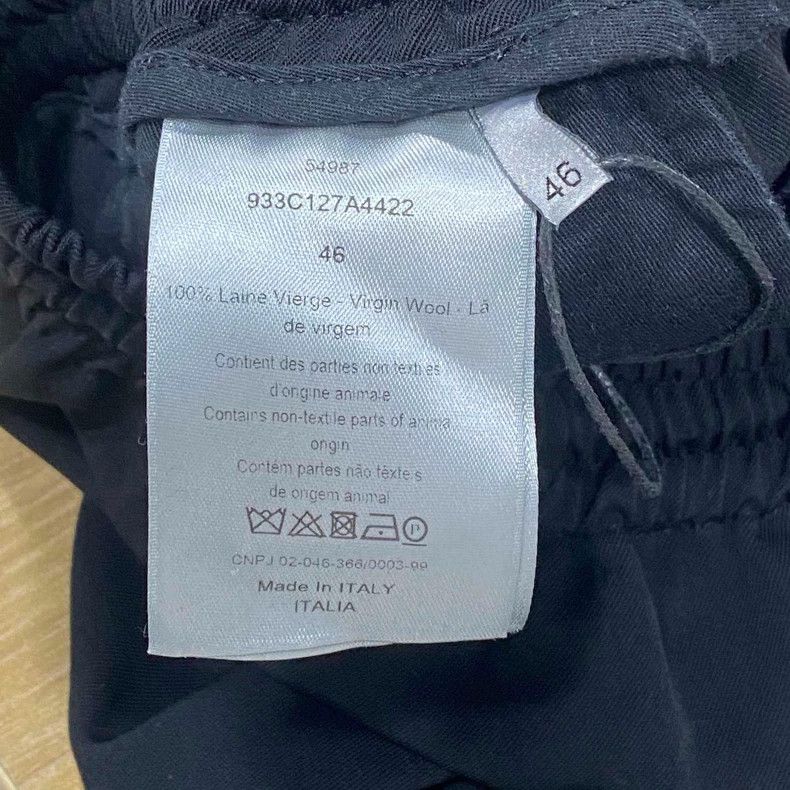 Dior black casual pants with drawstring from Dior-dmc Size US 31 - 5 Thumbnail