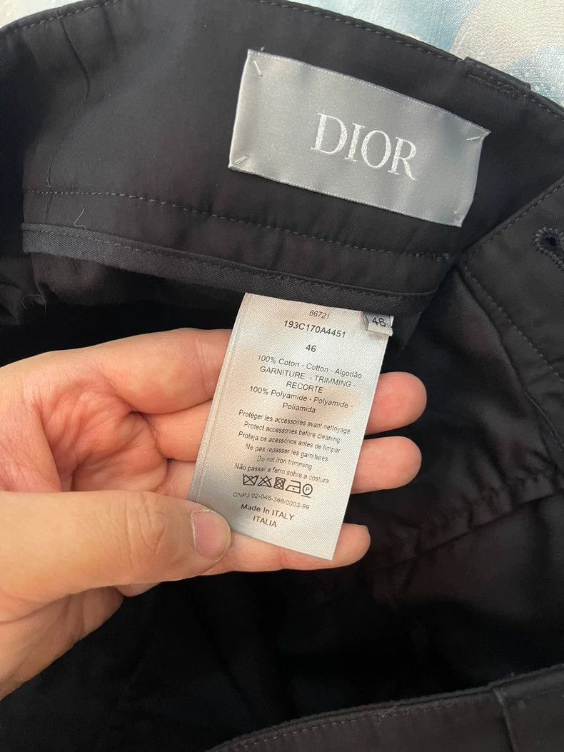 Dior dior black cargo pants with adjustable hem-dmc Size US 31 - 6 Thumbnail