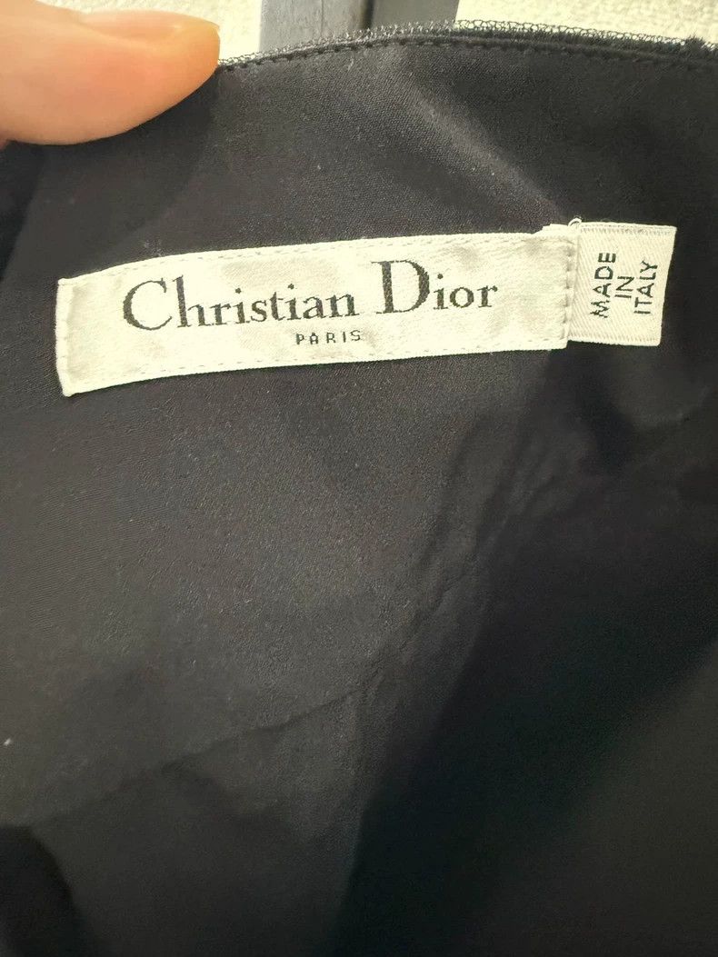 Dior black polka dot tulle skirt-dmc Size 40" / US 18 - 2 Thumbnail