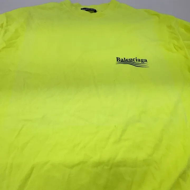 Balenciaga Balenciaga Logo Print Wave Short Sleeve T-Shirt Size US S / EU 44-46 / 1 - 7 Thumbnail