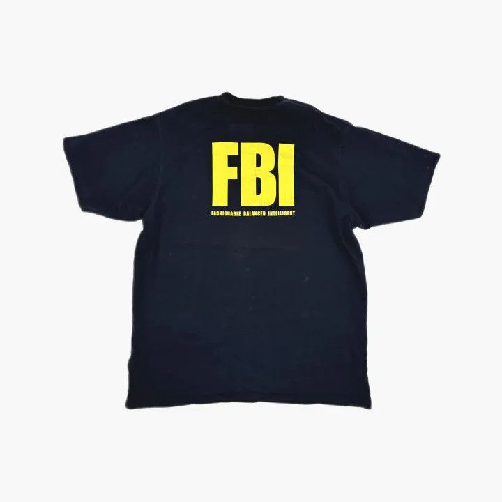 Balenciaga Balenciaga SS22 FBI Pattern Graphic T-Shirt Size US L / EU 52-54 / 3 - 5 Thumbnail