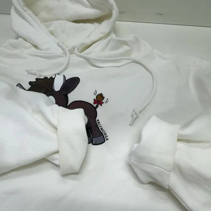 Balenciaga Balenciaga Cartoon Print Hoodie for Men and Women Size US S / EU 44-46 / 1 - 8 Thumbnail