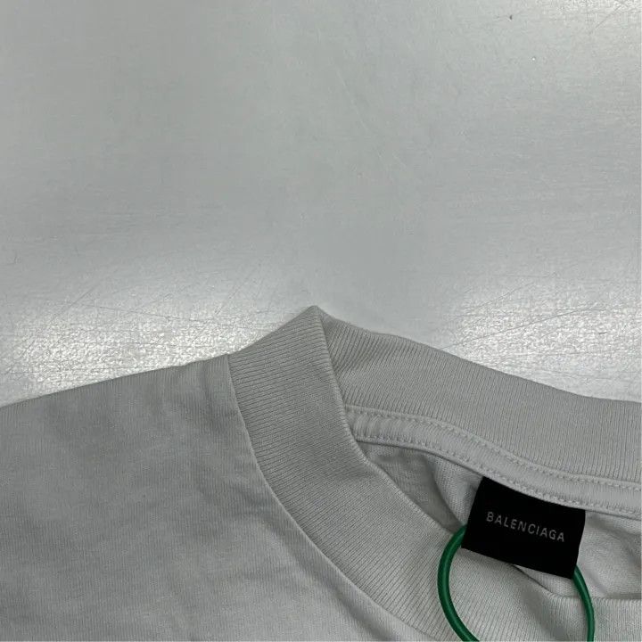 Balenciaga Balenciaga White Short Sleeve Logo T-Shirt Size US M / EU 48-50 / 2 - 4 Thumbnail