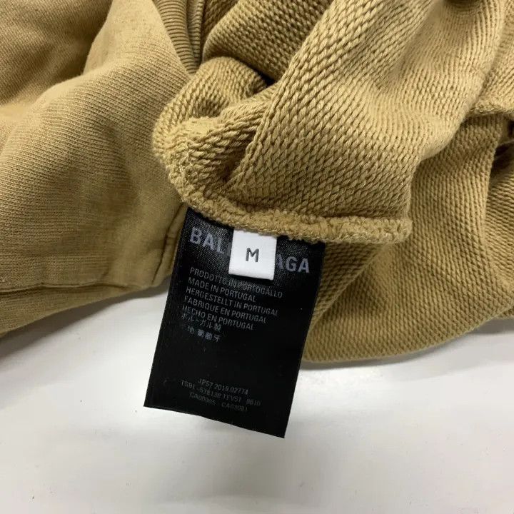 Balenciaga Balenciaga Logo Casual Hoodie in Khaki Size US M / EU 48-50 / 2 - 4 Thumbnail