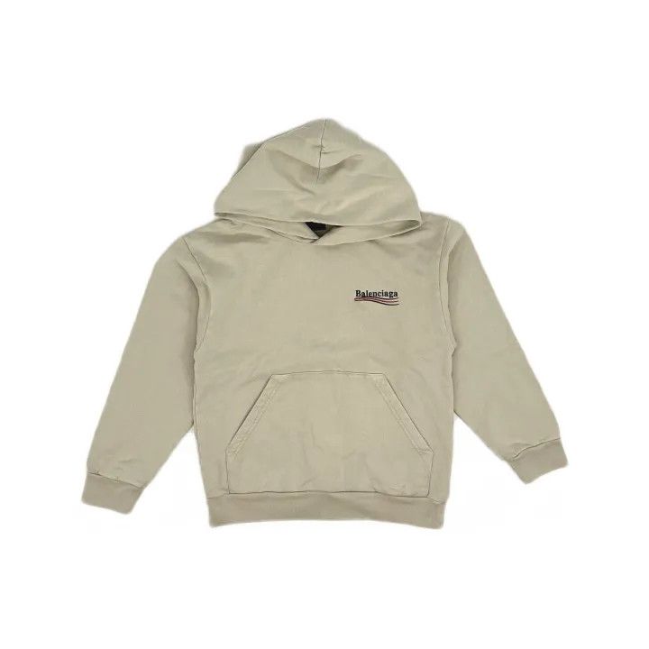 Balenciaga Balenciaga Kids Letter Embroidery Hoodie in Beige Size US M / EU 48-50 / 2 - 2 Thumbnail