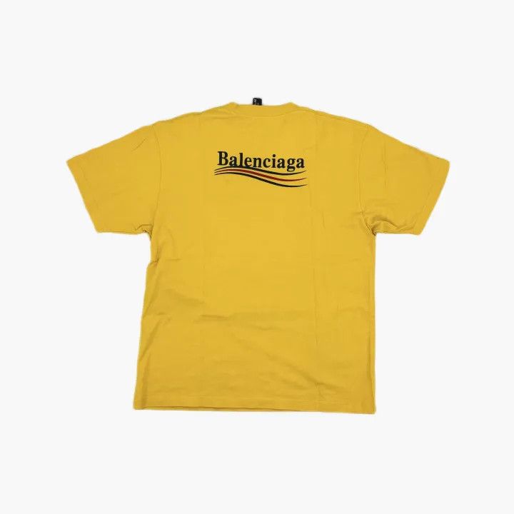 Balenciaga Balenciaga Logo Yellow Short Sleeve T-shirt Size US S / EU 44-46 / 1 - 3 Thumbnail