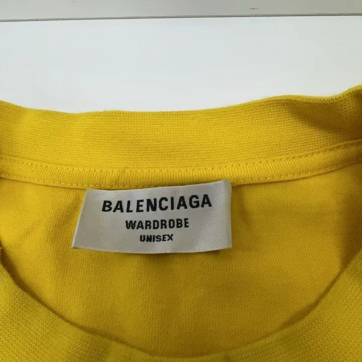 Balenciaga Balenciaga Logo Yellow Short Sleeve T-shirt Size US S / EU 44-46 / 1 - 4 Thumbnail