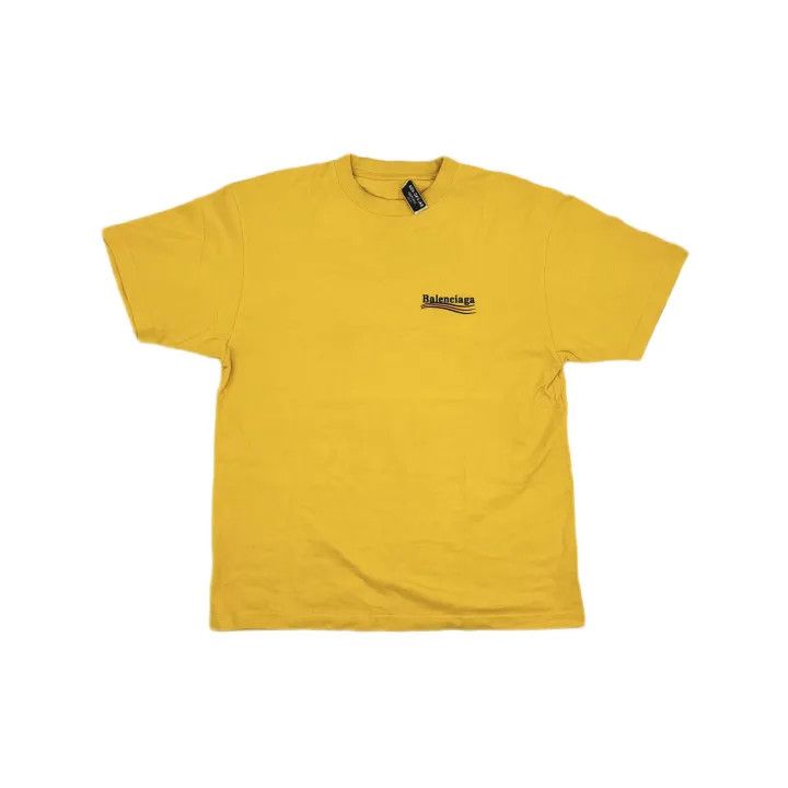 Balenciaga Balenciaga Logo Yellow Short Sleeve T-shirt Size US S / EU 44-46 / 1 - 2 Thumbnail