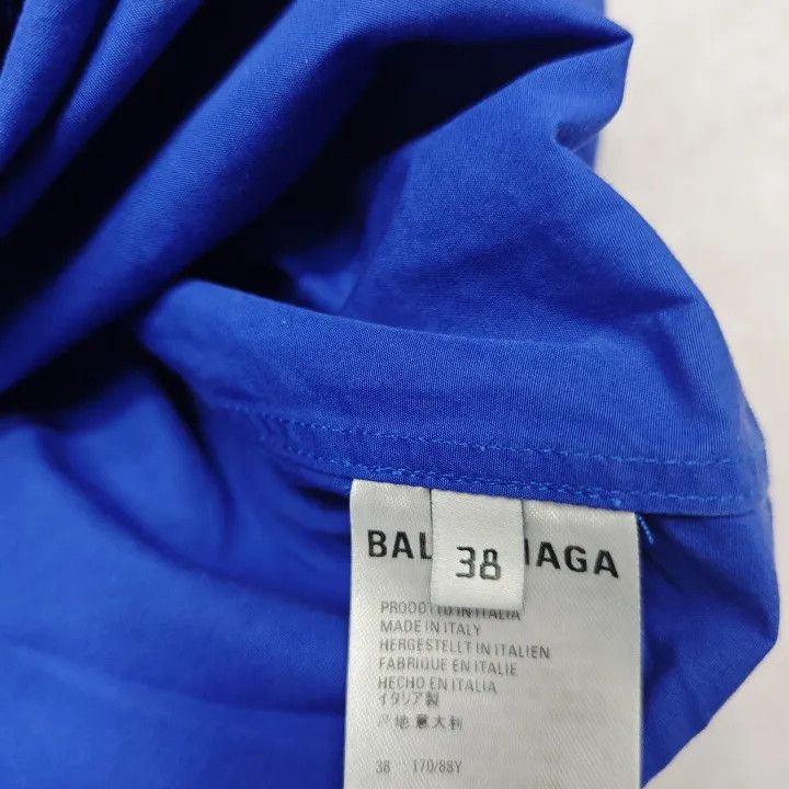 Balenciaga Balenciaga Blue Short Sleeve Shirt Size US M / EU 48-50 / 2 - 5 Thumbnail