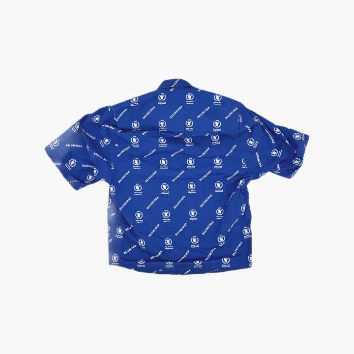 Balenciaga Balenciaga Blue Short Sleeve Shirt Size US M / EU 48-50 / 2 - 3 Thumbnail