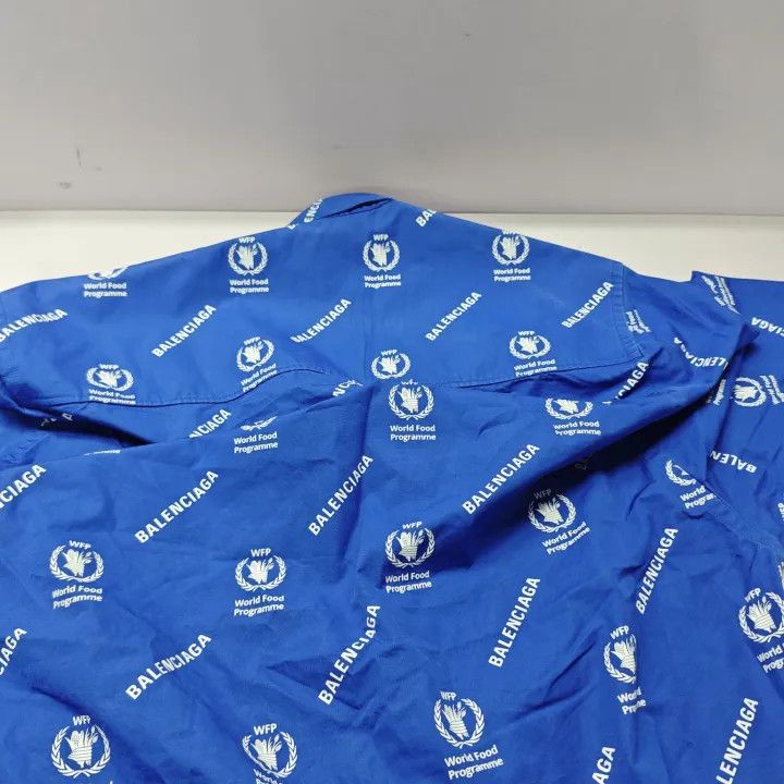Balenciaga Balenciaga Blue Short Sleeve Shirt Size US M / EU 48-50 / 2 - 7 Thumbnail