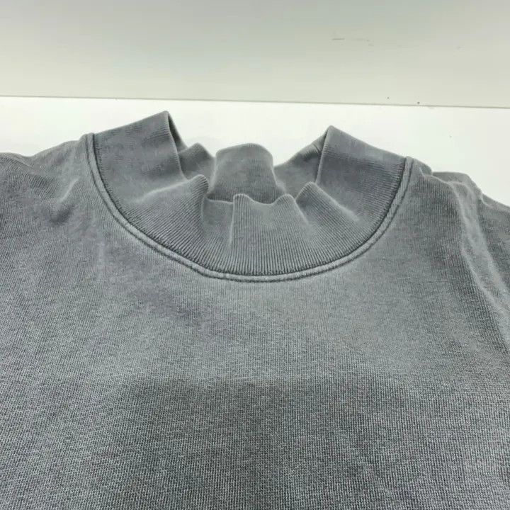 Balenciaga Gray Logo Oversized Long Sleeve Sweatshirt